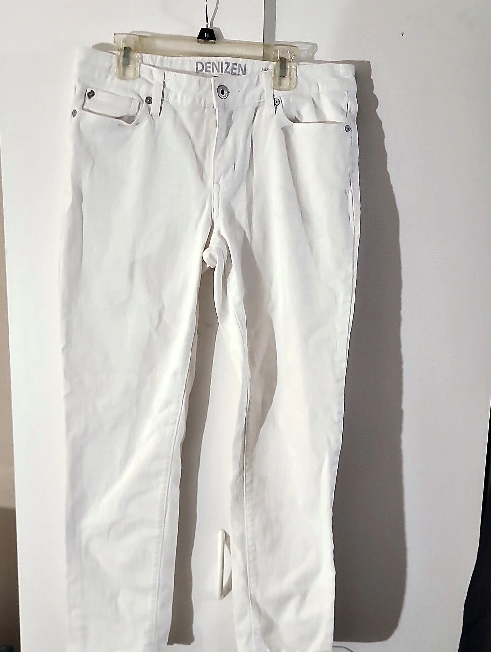 Levi's Modern Straight Crop White Straight Leg Jeans